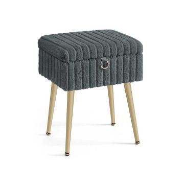 Kosmetinis pufas SONGMICS LOM505, Su daiktadėže, 30 × 40 × 50 cm