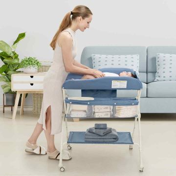 Baby changing table, with water bowl, 80 × 70 × 99–104 cm