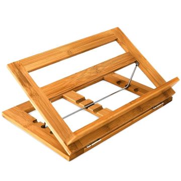 Kulinarijos knygų laikiklis Relaxdays 10014658.0, reguliuojamas, 33 × 22 × 22,5 cm