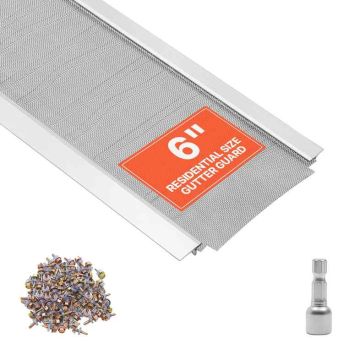 Gutter protection cover VEVOR JQ-TG06, 1220 × 153 × 9.0 mm