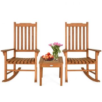 Outdoor furniture set, 2 chairs and a table