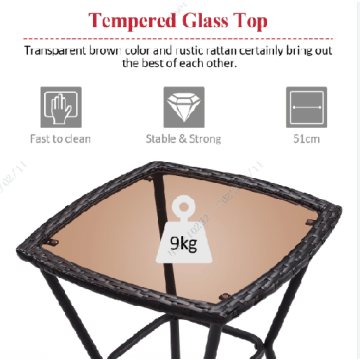 Outdoor furniture set, 3 pieces