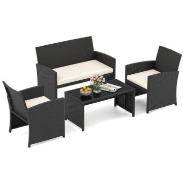 Outdoor furniture set, 4 pieces