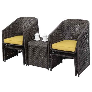 Outdoor furniture set, 5 pieces