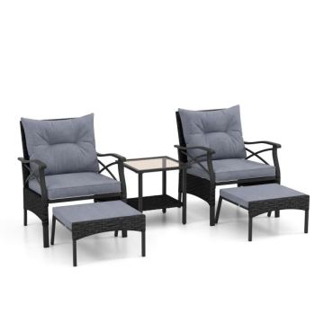 Outdoor furniture set, 5 pieces