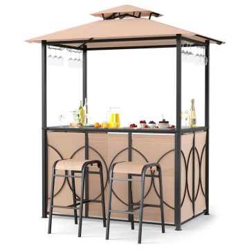 Outdoor bar furniture set, 3 pieces