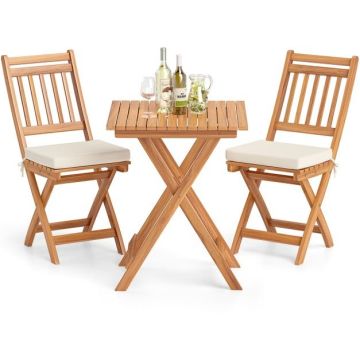 Outdoor bistro furniture set, 3 pieces