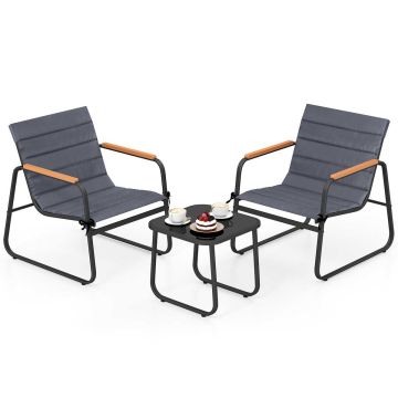 Outdoor bistro furniture set, 3 pieces