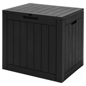 Outdoor storage box, 110 l, Black, 56 × 43 × 53 cm