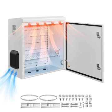 Outdoor electrical box VEVOR SPT605530HW, with fan and thermostat, 60 × 60 × 30 cm
