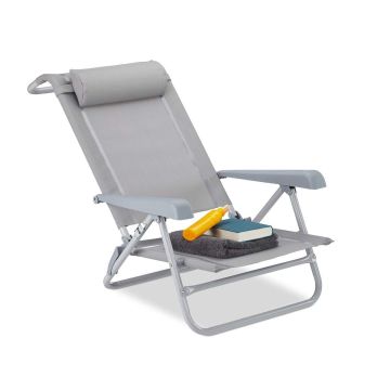 Lauko gultas Relaxdays 10026478_111, 8 padėtys, 58 × 76,5 × 80 cm