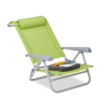 Lauko gultas Relaxdays 10026478_53, 8 padėtys, 58 × 76,5 × 80 cm