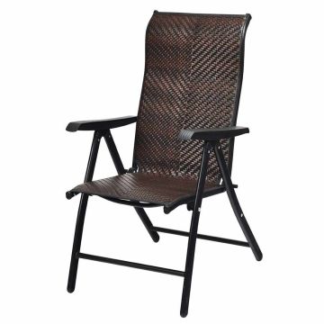 Outdoor chair, 5 backrest positions, 71.12 × 58.42 × 85.09–111.76 cm