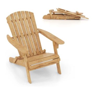 Adirondack outdoor chair, foldable, 93 × 70 × 80 cm