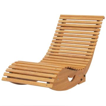 Outdoor chair, Rocking, Brown, 130 × 60 × 60 cm