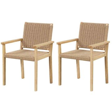 Outdoor Chair Set, 2 pcs, 59.69 × 88.9 × 58.42 cm