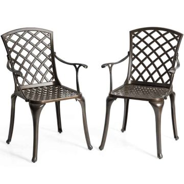 Outdoor Chair Set, 2 pcs, 20.5 × 19 × 37 inches