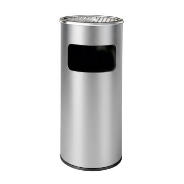 Lauko šiukšliadėžė Relaxdays 10053475_55, kombinuota peleninė su išimamu konteineriu, 30 l, Ø 23,5 × 60,5 cm