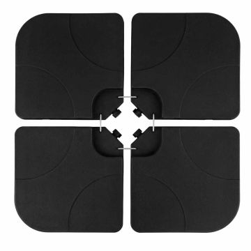 Outdoor umbrella base, 4-piece, 50.8 × 50.8 × 7.62 cm