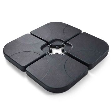 Основание для уличного зонта UB50x50, Чёрное, 100 × 100 × 7 см
