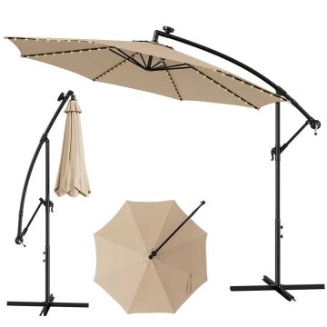 Outdoor umbrella, 112 LED lights, 303 × 243.5 cm