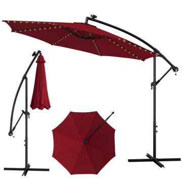 Outdoor umbrella, 112 LED lights, 303 × 243.5 cm