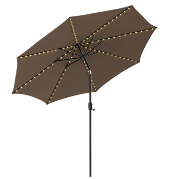 Outdoor umbrella, 112 LED lights, Ø 304.8 × 259.08 cm