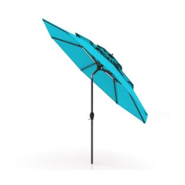 Outdoor umbrella, 3-tier, Ø 296 × 250 cm