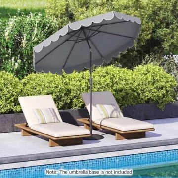 Outdoor umbrella, 8 metal ribs