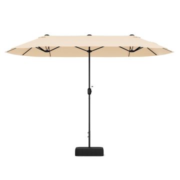 Outdoor umbrella, double-sided, 396.24 × 201.17 × 243.84 cm