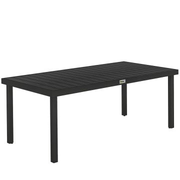 Outdoor table, 8 seats, 190 × 74 × 90 cm