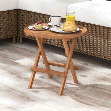 Outdoor table, round, foldable