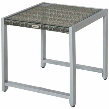 Уличный стол Outsunny 50x49,5x50 см, серый
