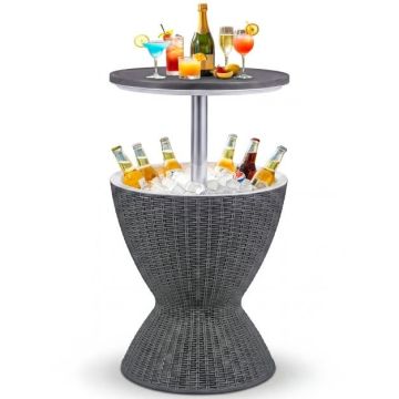 Outdoor table with ice bucket, 8 gal