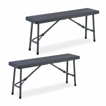 Lauko suolai Relaxdays 10049575.0, 2 vnt, Pilki, 102 × 42 × 25 cm