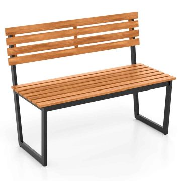 Lauko suoliukas, 2 vietų, Juoda, 109,22 × 55,88 × 83,82 cm