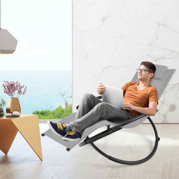 Outdoor rocking chair, foldable, 144 × 85 × 74 cm