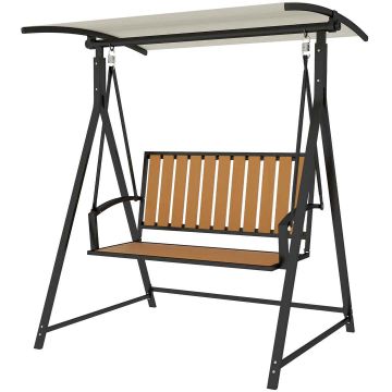 Outdoor swing, two-seater, 142 × 162 × 112 cm