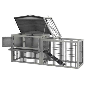 Outdoor rabbit cage, with aviary, 150 × 52 × 68 cm