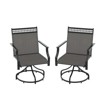 Outdoor dining chairs, 2 pcs, 65 × 90 × 61 cm