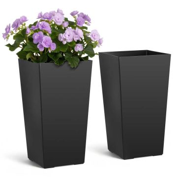 Outdoor pots VEVOR F3055W-BK, 2 pcs, Black, 300 × 300 × 550 mm