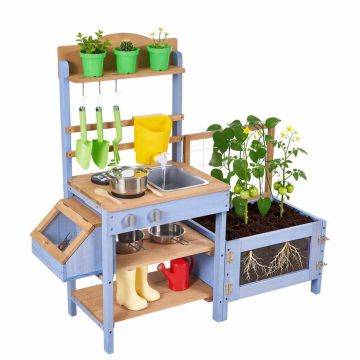 Уличная игровая кухня для детей VEVOR AC8293, 1048 × 347 × 945 мм
