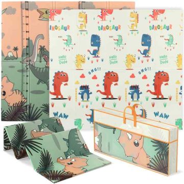 Baby Play Mat, Double-Sided, Multicolored, 196 × 176 cm
