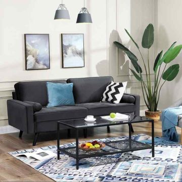 Мягкий диван с бархатной обивкой 176 х 83 х 84 см