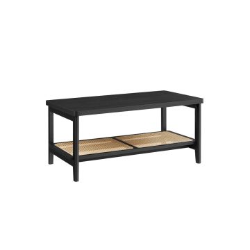 Журнальный столик 55x100x45см., черный/светло-коричневый