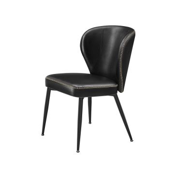 Комплект из 2 обеденных стульев 55x52x80,7 см., черный