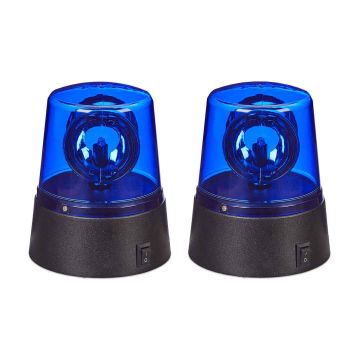 LED signalinės lemputės Relaxdays, 2 vnt, Ø 9,5 × 11,5 cm