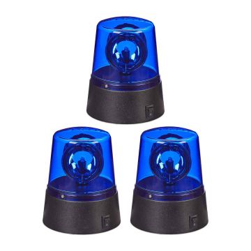 LED signalinės lemputės Relaxdays, 3 vnt, Ø 9,5 × 11,5 cm