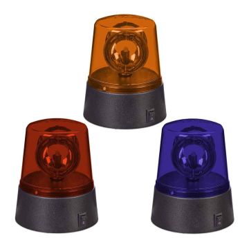 LED signalinių lempučių rinkinys Relaxdays 10050319.0, 3 vnt, Ø 9,5 × 11,5 cm