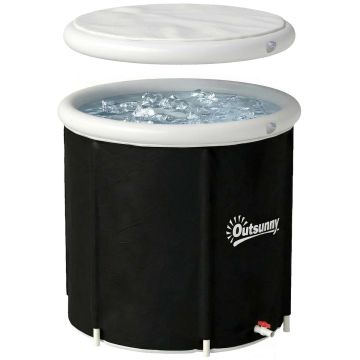 Ice bath, 280 l, Black, Ø78 × 71 cm